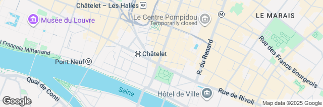 Google Maps Paris 1 Rivoli Sebastopol, 15 Boulevard Sébastopol, Paris, 75001, France